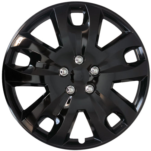 Ensemble de 4 enjoliveurs 15" noir lustré JH119