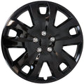 Ensemble de 4 enjoliveurs 16" Noir lustré JH119