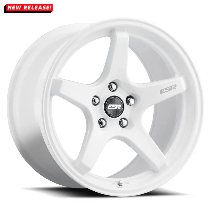 ESR AP5C  GLOSS WHITE  18x9.5     +35      72.6  Conical     5X100