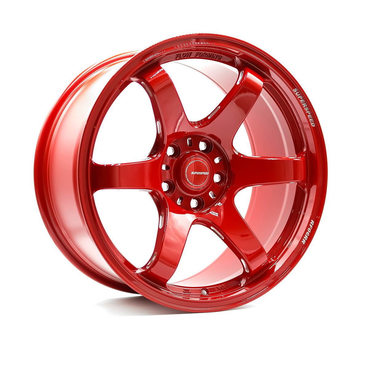 Superspeed	RF0618095385114HR	RF06RR	18	9.5	38	5x114.3	73.1	Cone	Hyper Red