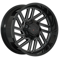 Forged XR107 Noir lustré - Rebord usiné 20x10.0  8x170  Offset: -12  Hub: 125.1