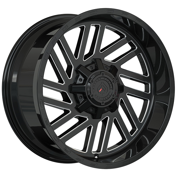 Forged XR107 Noir lustré - Rebord usiné 20x10.0  8x170  Offset: -12  Hub: 125.1