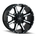 Enthuze Vault 20x10 8x180 offset -19 cb 124.1 Noir et Machiné