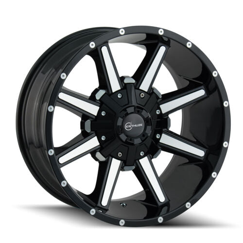 Enthuze Vault 20x10 8x180 offset -19 cb 124.1 Noir et Machiné