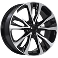 REPLICA 126 Noir lustré - Façade machinée 17x7.0  5x114.3  Offset: 35  Hub: 60.1