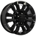 REPLICA 327 Noir lustré 20x8.5  8x180  Offset: 47  Hub: 124.1
