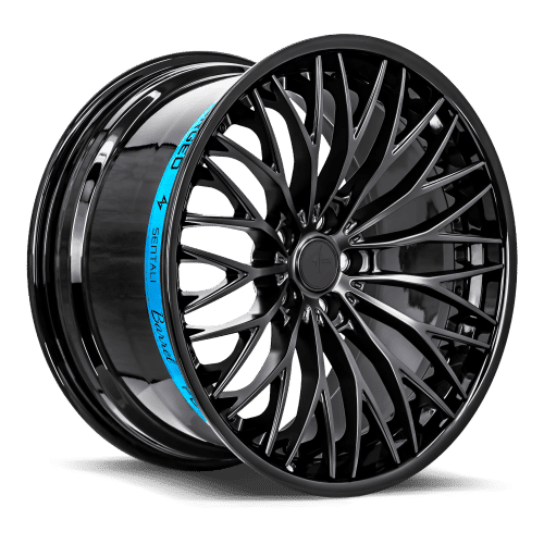 Sentali Barrel Forged SB1 19x8.5 5x112 35 Gloss Black Lip / Matte Black Centre