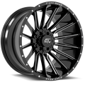 GT OFF-ROAD Stark 20x10 8x165.1 / 8x180 -18 Gloss Black Milled
