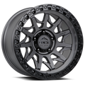 LOCK Lunatic 20x9 6x139.7 +0mm Matte Grey W/ Matte Black Ring