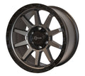 ENTHUZE FREEZE GREY AVEC BORDURE NOIRE 17X9 6X135 ET+0 CB87.1