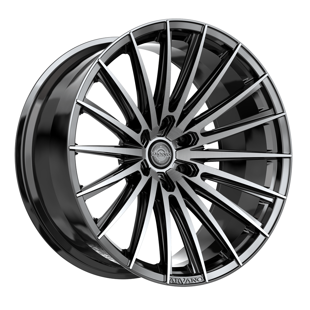 ARVANO ART-2 22x9.5 6x135 +18 Gloss Black & Brushed Double Dark Tint