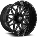 XF OFFROAD XF-211 22x12 5x127/5x139.7 -44 Gloss Black Milled
