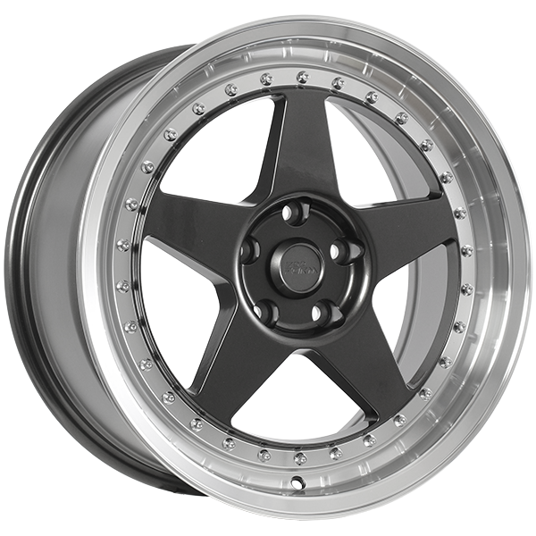 720Form FF15 GunMetal - Contour machiné 17x8.0  5x114.3  Offset: 35  Hub: 73.1