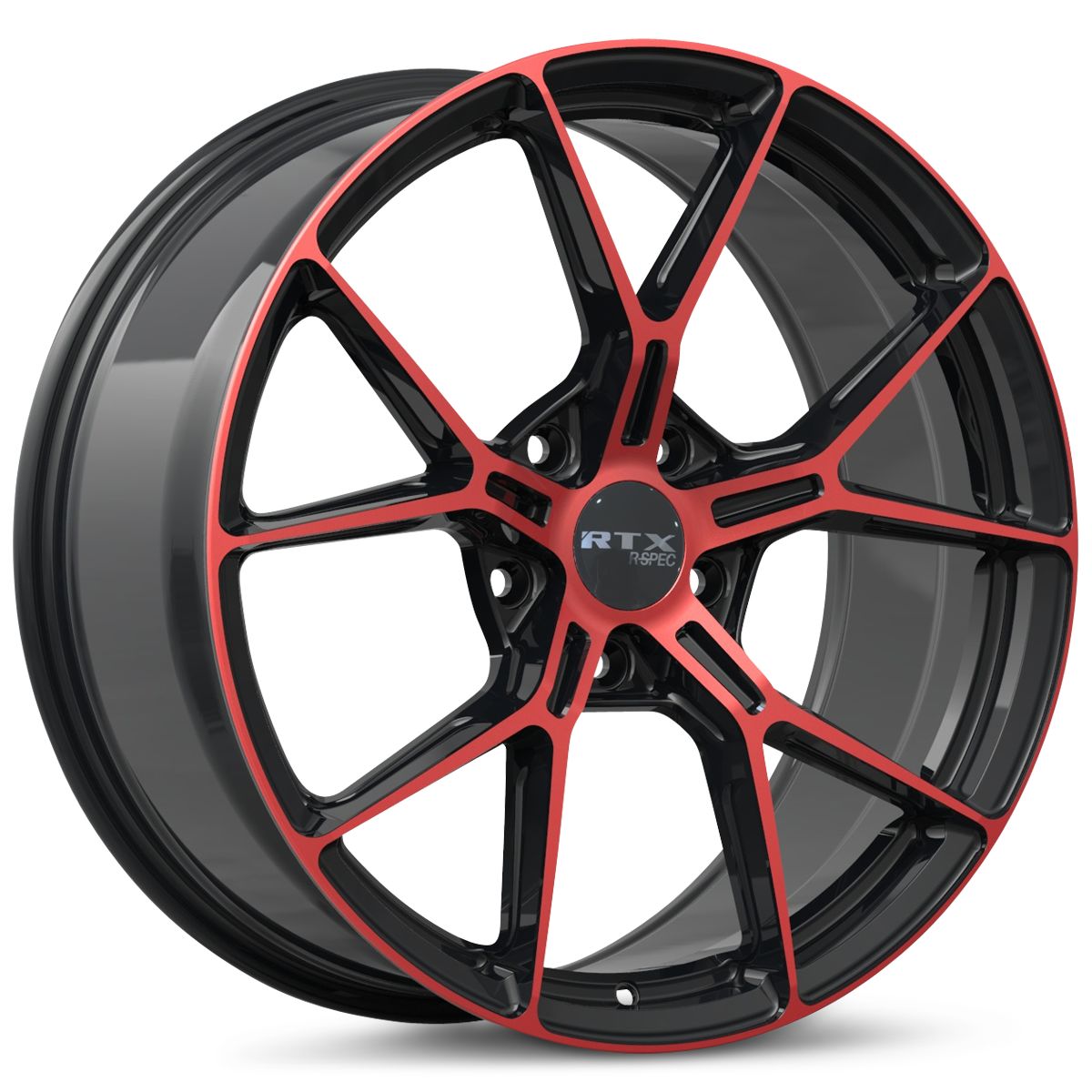 RTX RS01 20x9 5x114.3 offset 35 cb 73.1 Gloss Black & Red