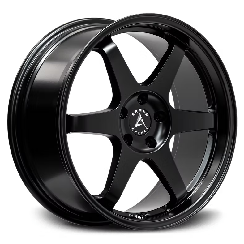 Armed Street VETERAN 18x8 5x108 & 5x110  35 FULL SATIN BLACK