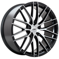 DAI RENNSPORT Noir lustré - Façade machinée 17x7.0  5x114.3  Offset: 45  Hub: 73