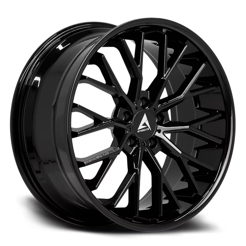 Armed Syndicate SHANK 19x8.5 5x112  U& 5x114.3 35 GLOSS BLACK