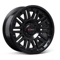 Enthuze Storm 17x9 5x127 offset -12 cb 78.1 Satin Black