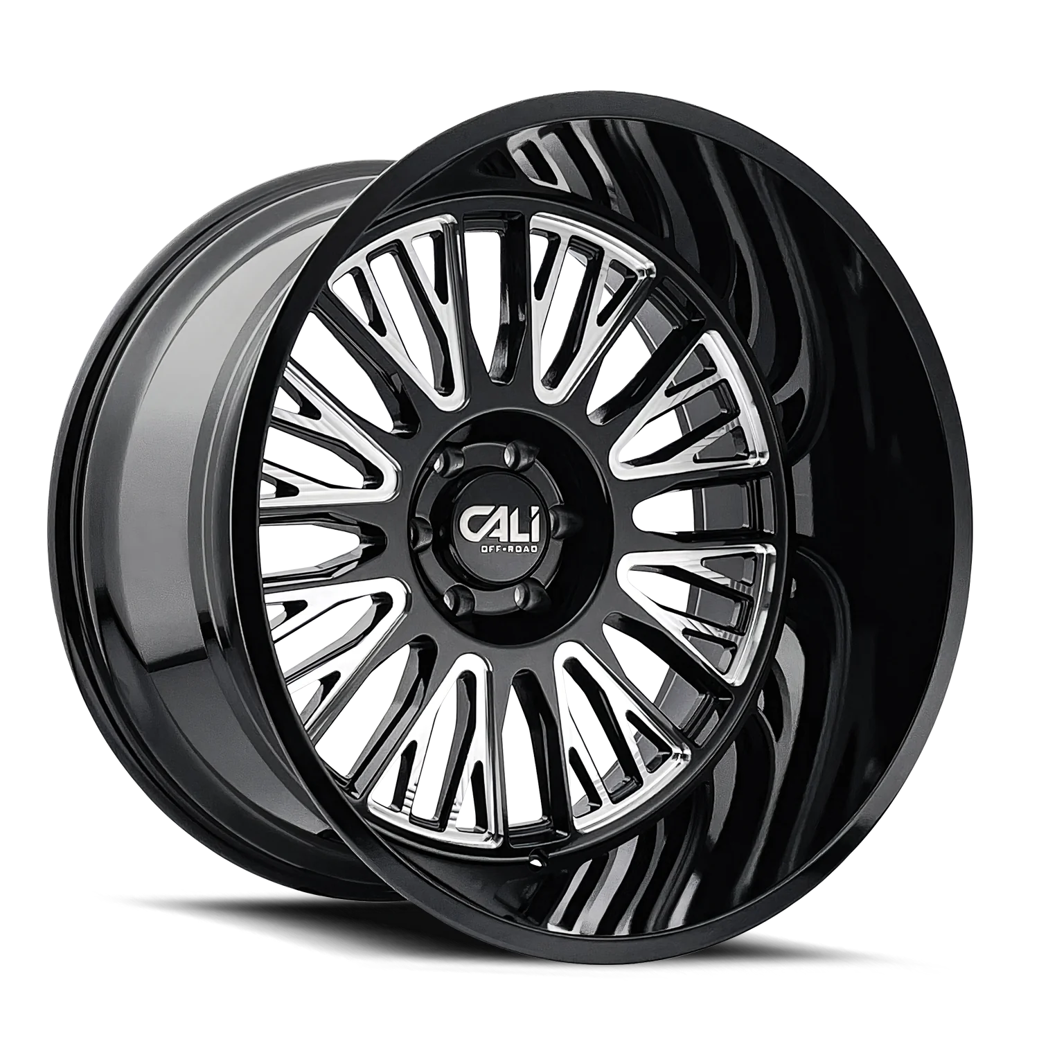 CALI VERTEX GLOSS BLACK MILLED  22x12      ET: -44       125.2  Conical    8X170