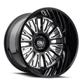 CALI VERTEX GLOSS BLACK MILLED  20x10      ET: -25       87.1  Conical    6X135