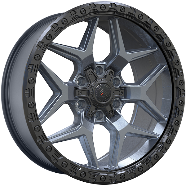 Forged XR13 Gris Satin - Contour noir 20x9.0  6x135/6x139.7  Offset: 15