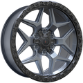 Forged XR13 Gris Satin - Contour noir 20x9.0  6x135/6x139.7  Offset: 15