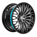 Sentali Barrel Forged SB1 19x9.5 5x120 +38 Gloss Black Lip / Matte Gunmetal Cent