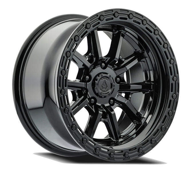 17x9 6x139.7 ET0 CB106.1 ARENA TREK GLOSS BLACK