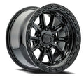 17x9 6x139.7 ET-12 CB106.1 ARENA TREK GLOSS BLACK