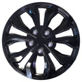 Ensemble de 4 enjoliveurs 18" noir JH138