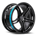Sentali Barrel Forged SB3 19x8.5 5x112 +35 Gloss Black Lip / Matte Black Centre