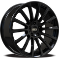 19x8 5x112 30/66.6 Euro Design Sacco, Gloss Black