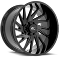 GT OFF-ROAD Tomahawk 24x12 8x165.1 / 8x180 -44 Gloss Black