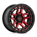 KMC KM540 RECON  Gloss Black Machined With Red Tint  17x9     -12      106.25  C
