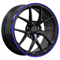 DAI SKY Noir lustré - Contour mauve 16x7.0  5x114.3  Offset: 40  Hub: 67.1