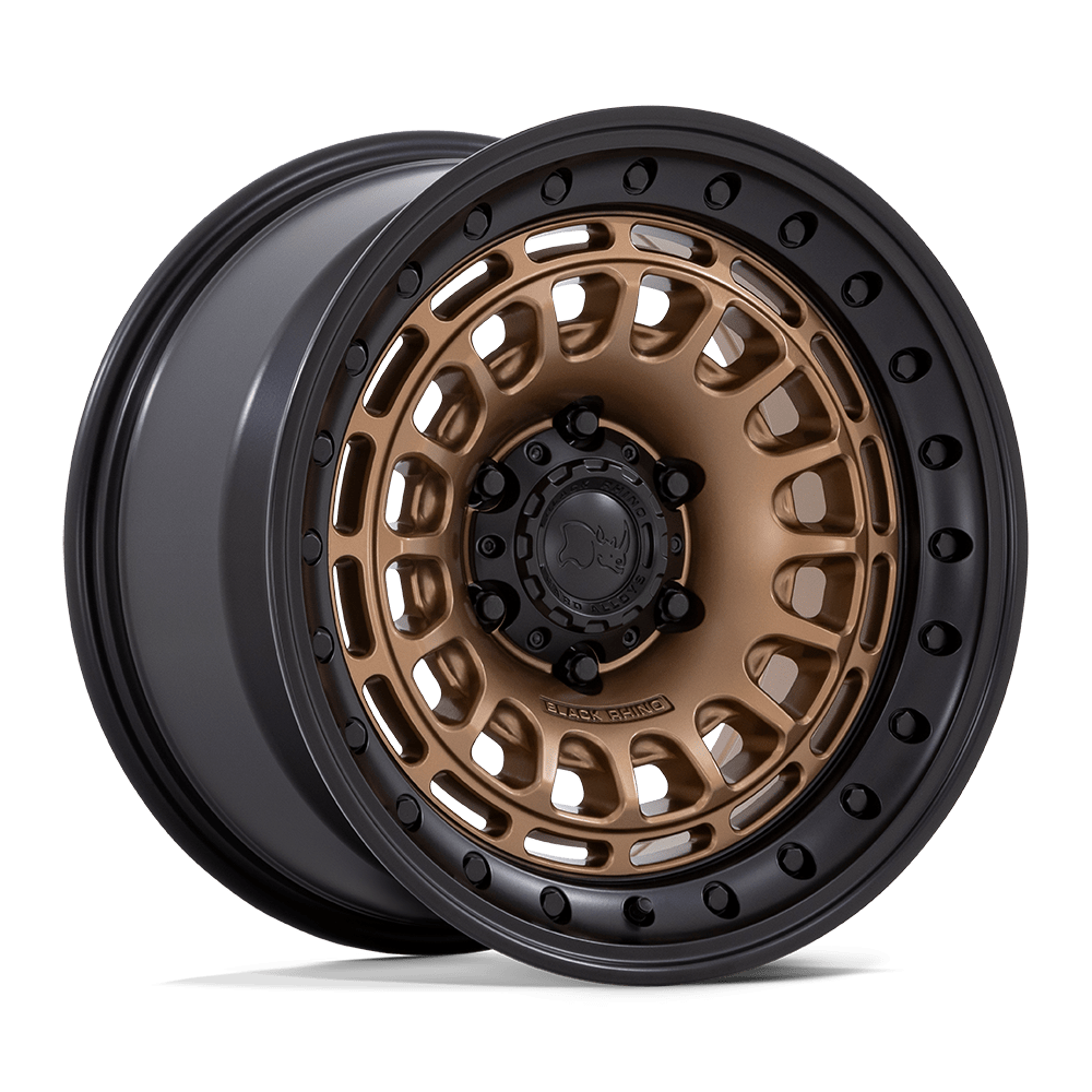 BLACK RHINO BR014 SAHARA  MATTE BRONZE W/ GLOSS BLACK LIP  17x9     +0      106,