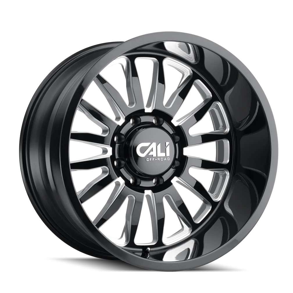 CALI SUMMIT GLOSS BLACK MILLED  22x10      ET: 0       125.2  Conical    8X165.1