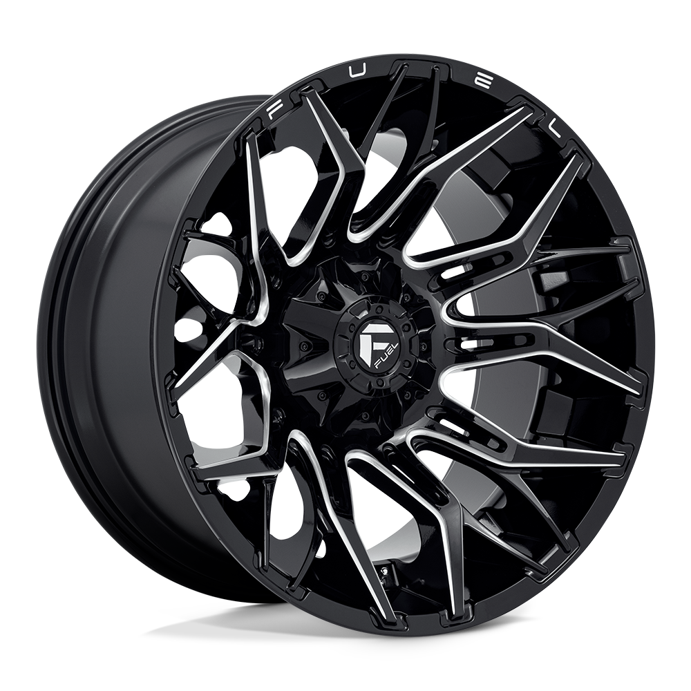 FUEL TWITCH  GLOSSY BLACK MILLED  20x10     -18      106.1  6X135/6X139.7
