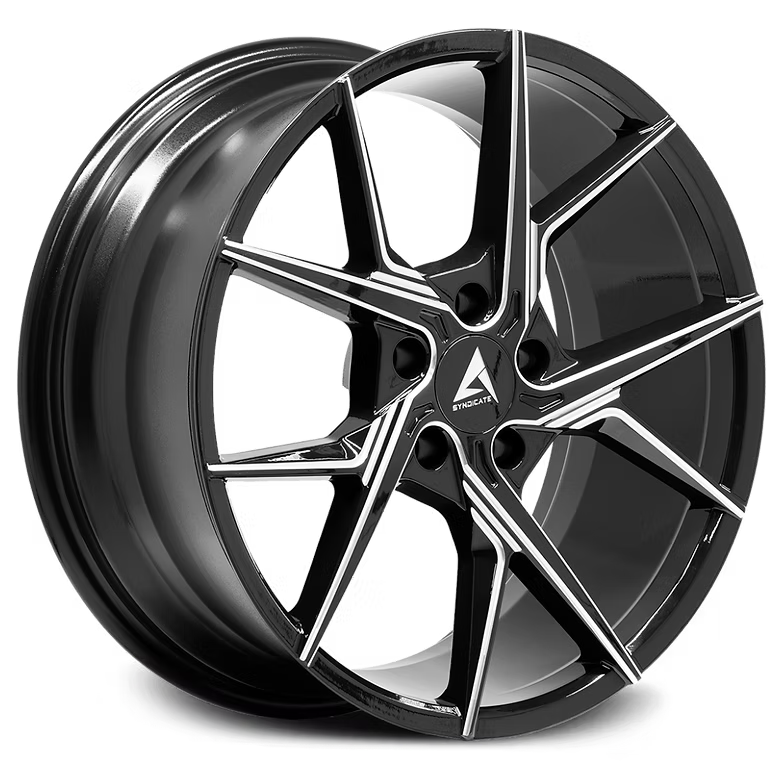 Armed Syndicate PHANTOM 74.1 18x8 5x108|5x110 35 GLOSS BLACK MILLED