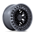 Black Rhino Alpha Matte Black w/ Gunmetal Lip 18x9 ET0 5x127 CB71.5