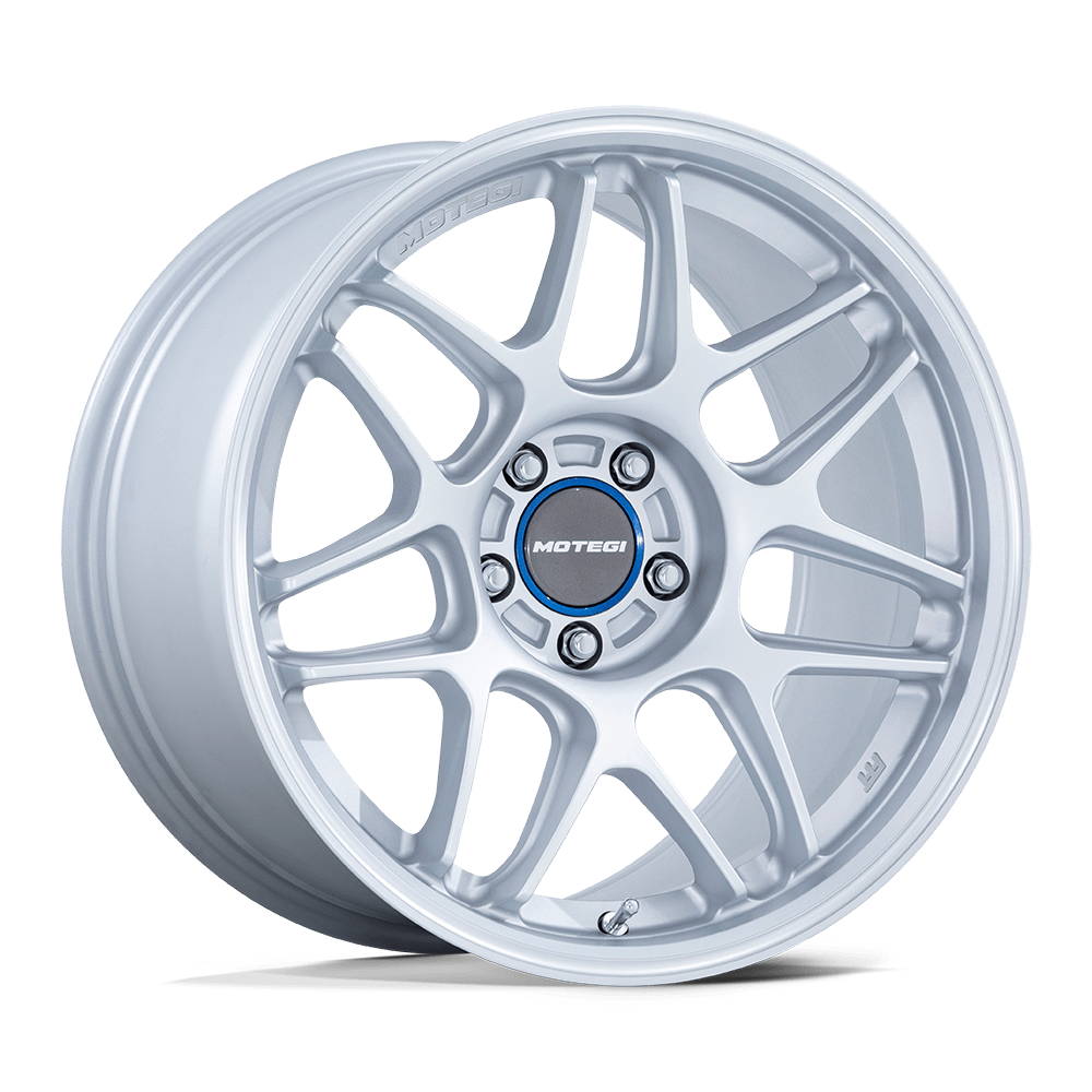 Motegi MR158 Tsubaki Hyper Silver w/ Machined Lip 18x8.5 ET35 5x114.3 CB72.6
