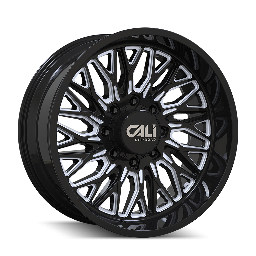 Cali Off-Road Crusher BLACK MILLED 22x10 ET-19 8X180 CB124.1