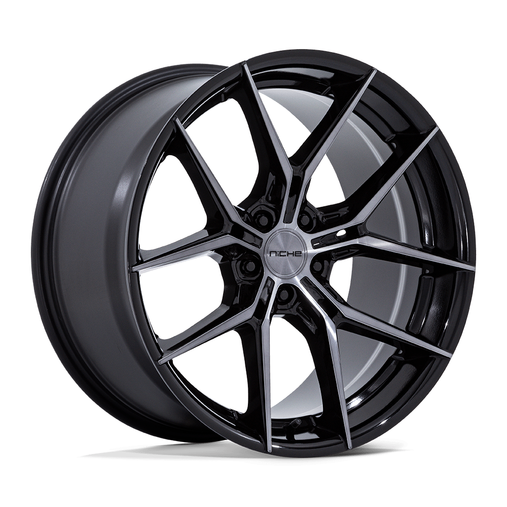 Niche Prodigy 5 Gloss Black Dark Tinted Clear 24x10 ET20 5x112 CB66.6
