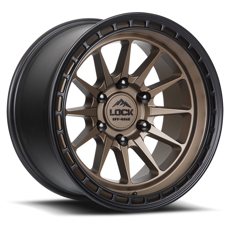 Lock Off-Road Baja Matte Desert Bronze W/ Matte Black Ring 17x9 ET0 6x139.7