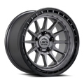 Lock Off-Road Baja Matte Grey W/ Matte Black Ring 17x9 ET0 6x139.7