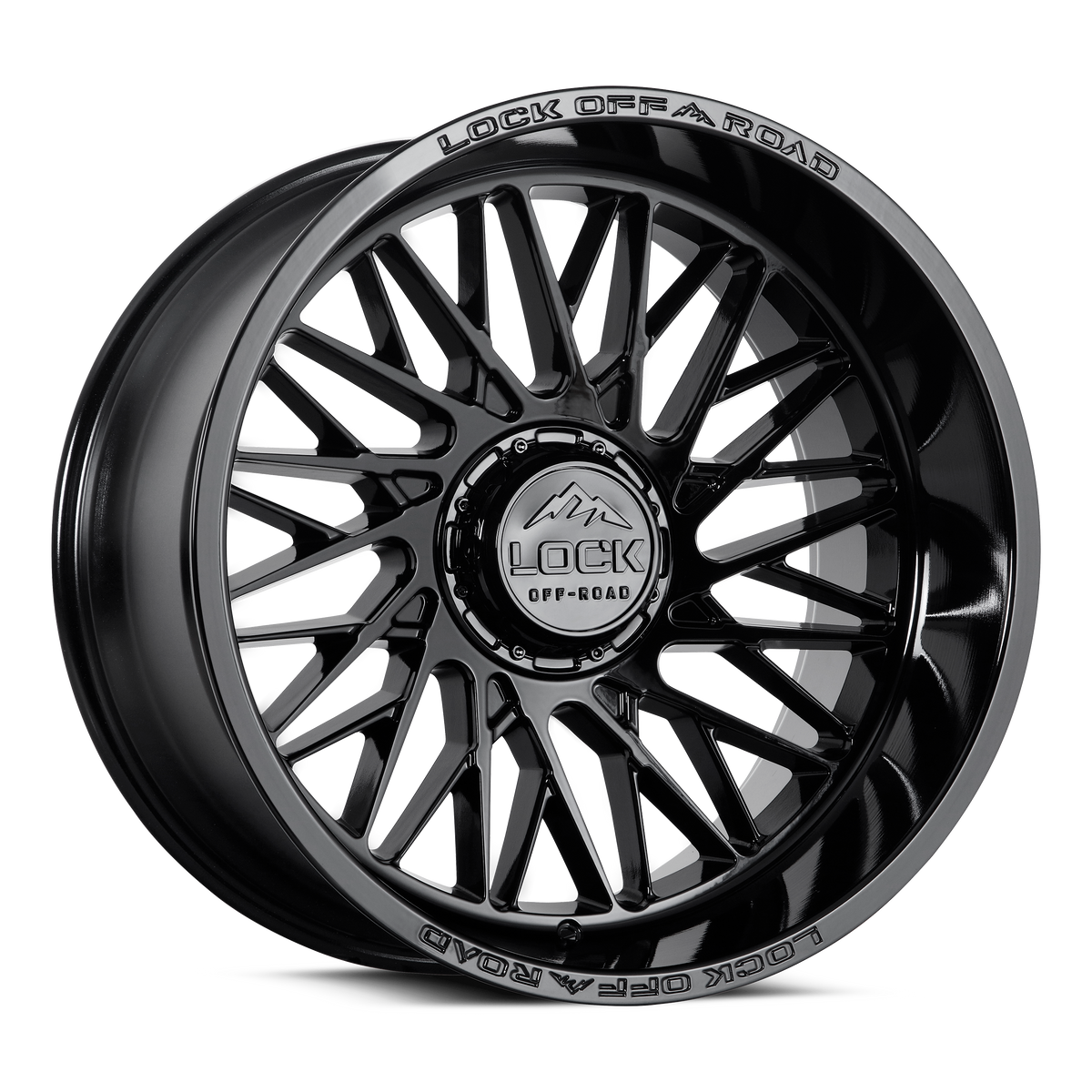 Lock Off-Road Xtreme Bandit Gloss Black 20x9 ET0 8x180