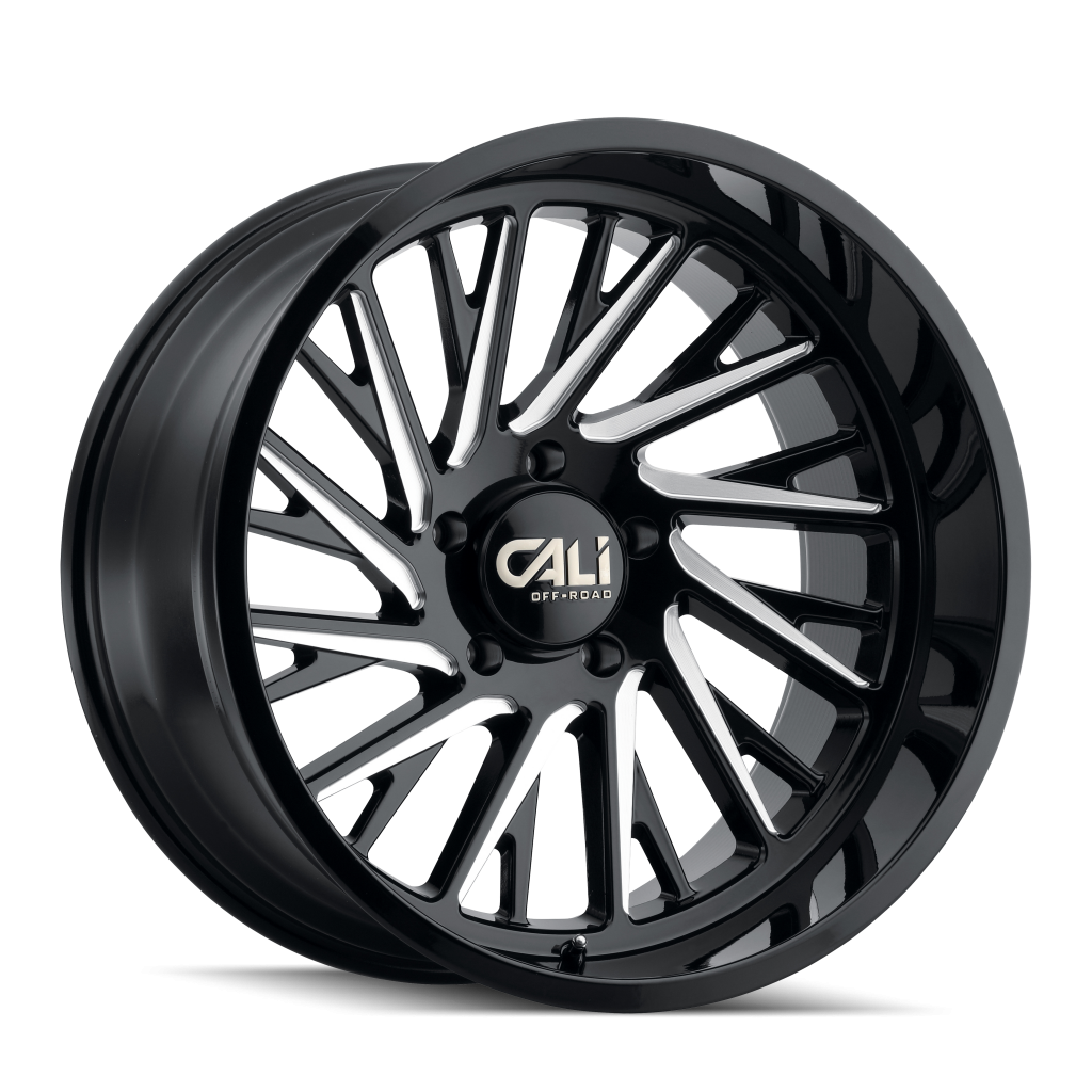 Cali Off-Road Purge GLOSS BLACK MILLED 24x14 ET-76 8X170 CB125.1