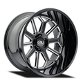 Cali Off-Road Auburn GLOSS BLACK MILLED 20x9 ET-12 5x127 CB71.5