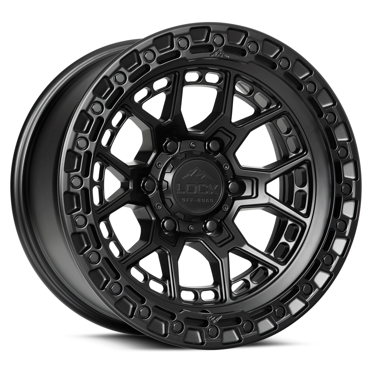 Lock Off-Road Commando Matte Black 17x9 ET-12 6x139.7
