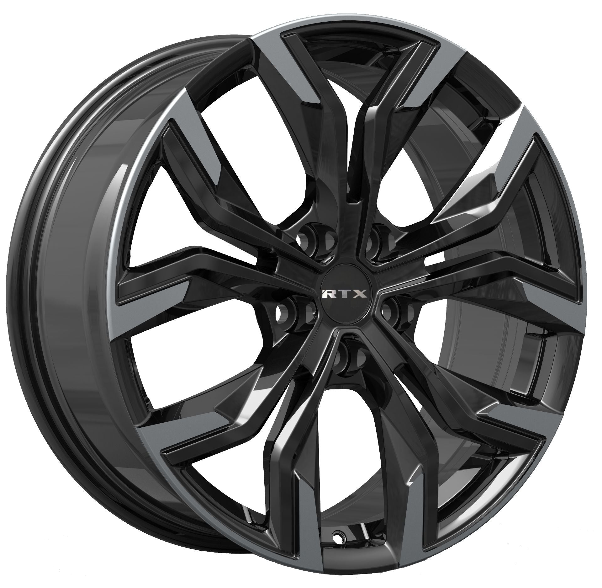 RTX Venom 18x8 5x114.3 ET38 CB73.1 Gloss Black Machined